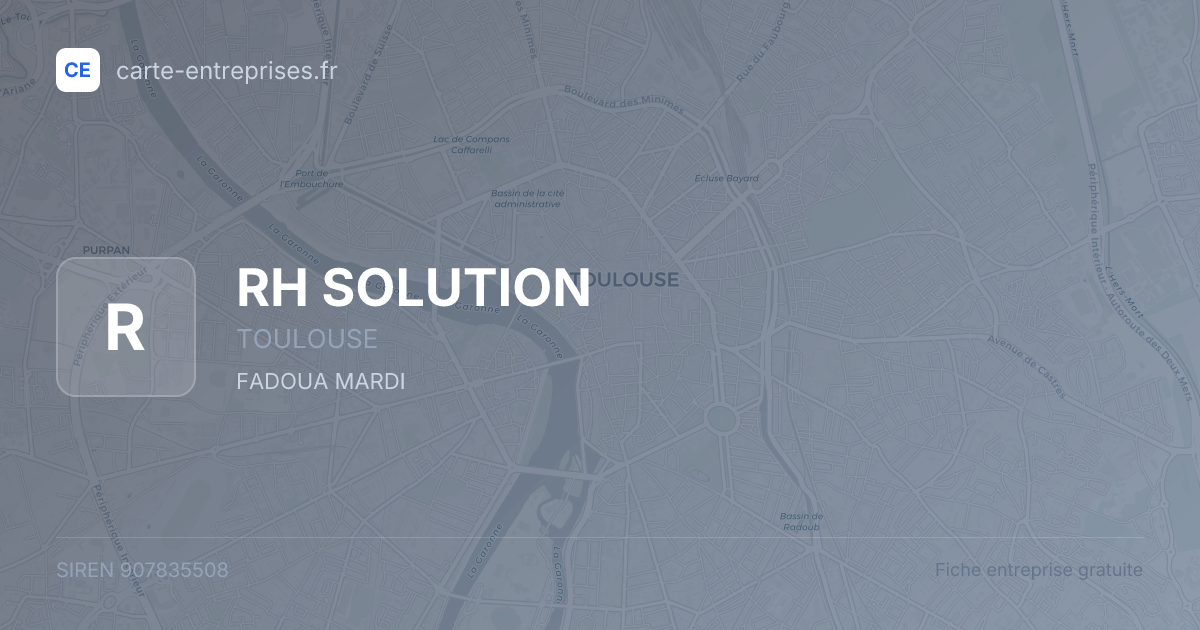 RH SOLUTION — 907835508 — fiche entreprise