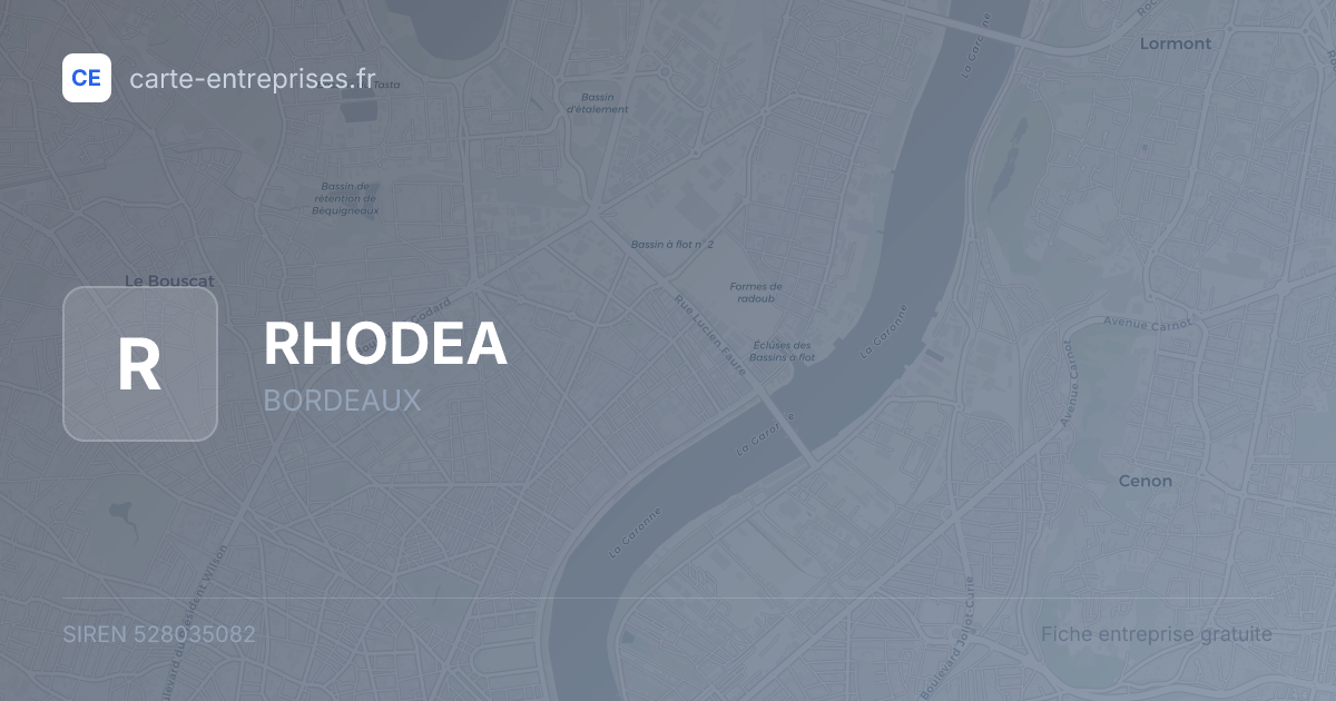 RHODEA — 528035082 — fiche entreprise