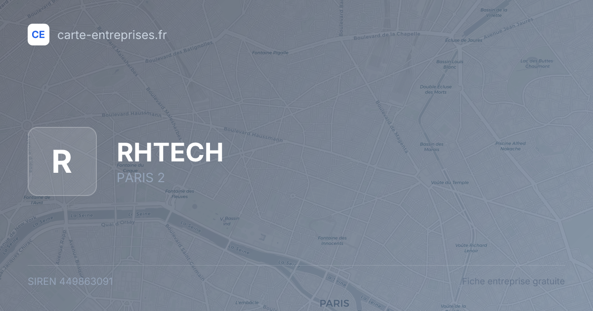 RHTECH — 449863091 — fiche entreprise