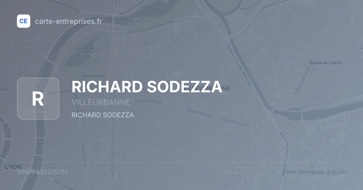 RICHARD SODEZZA — 528375751 — fiche entreprise