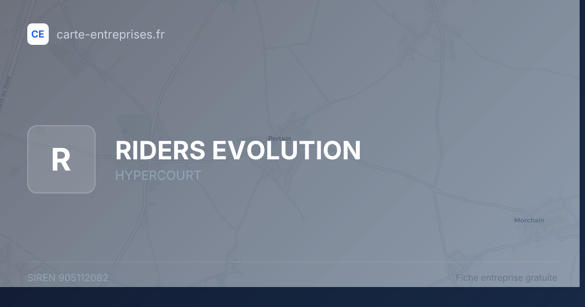 RIDERS EVOLUTION — 905112082 — fiche entreprise