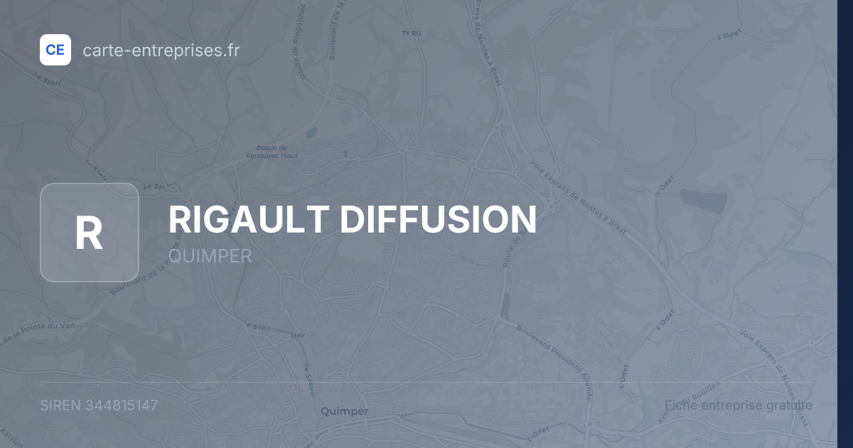 RIGAULT DIFFUSION — 344815147 — fiche entreprise