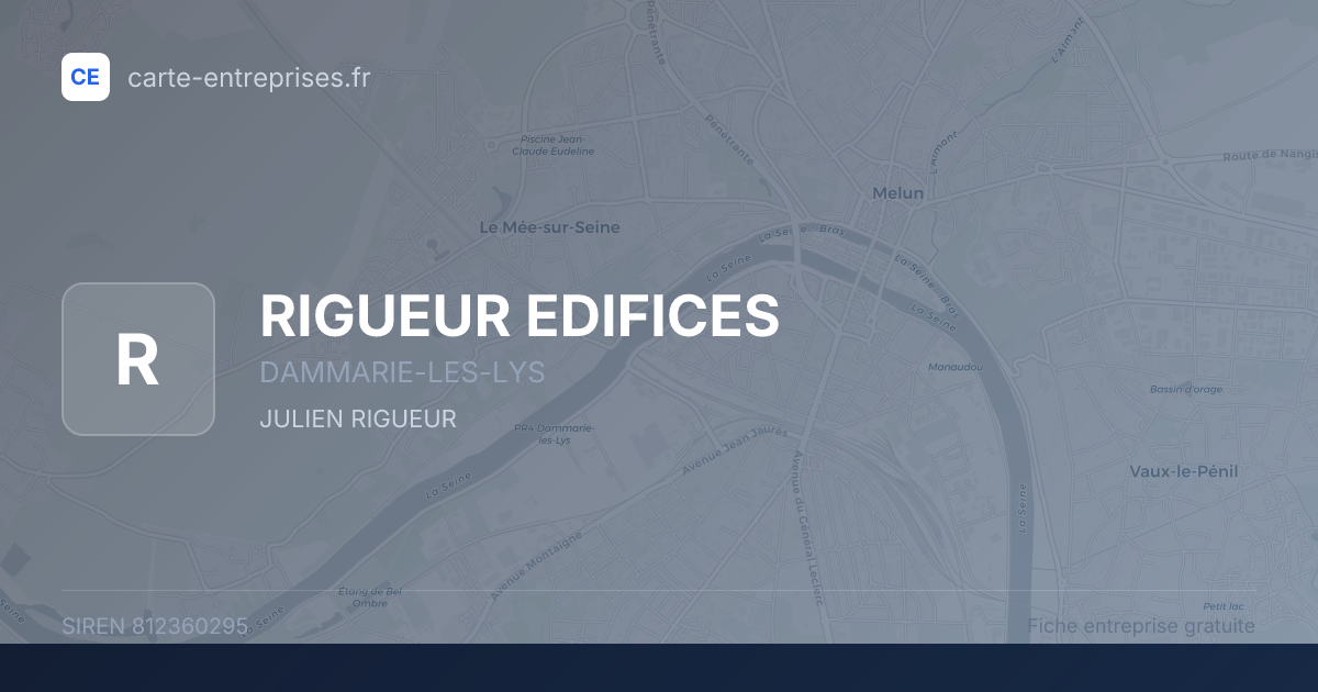 RIGUEUR EDIFICES — 812360295 — fiche entreprise