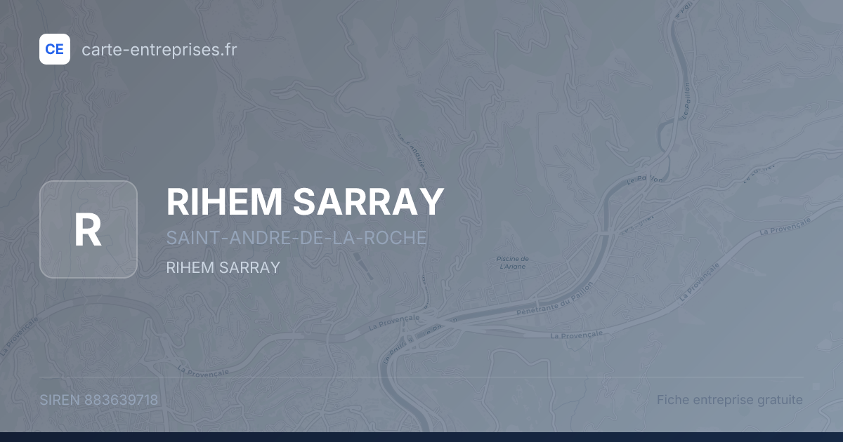 RIHEM SARRAY — 883639718 — fiche entreprise