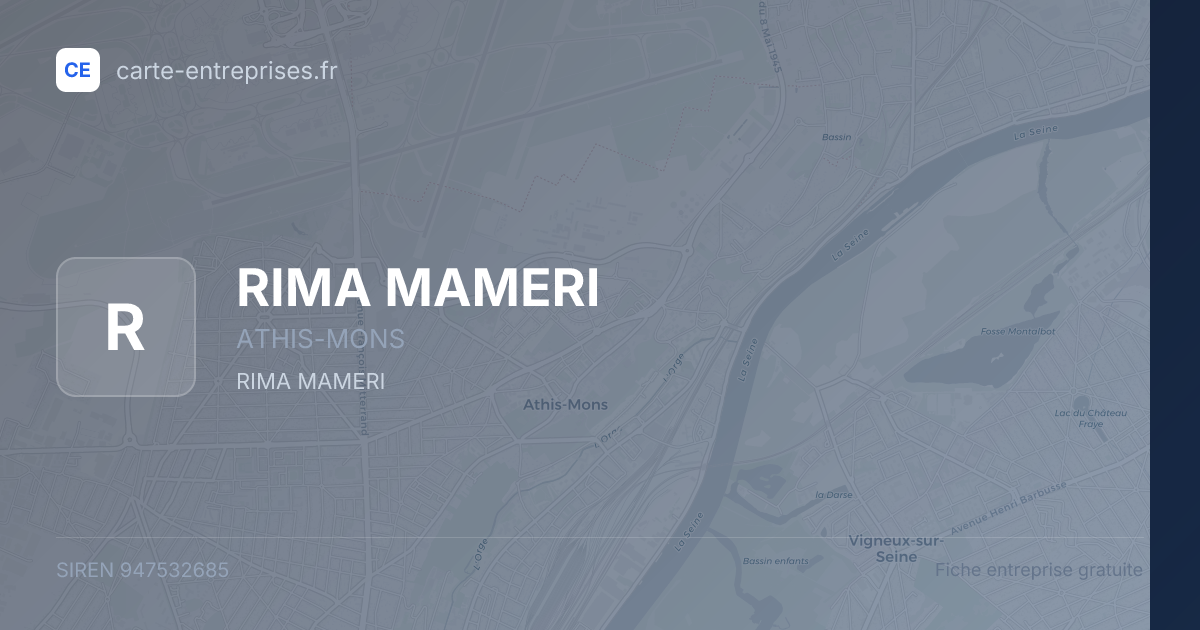 RIMA MAMERI — 947532685 — fiche entreprise