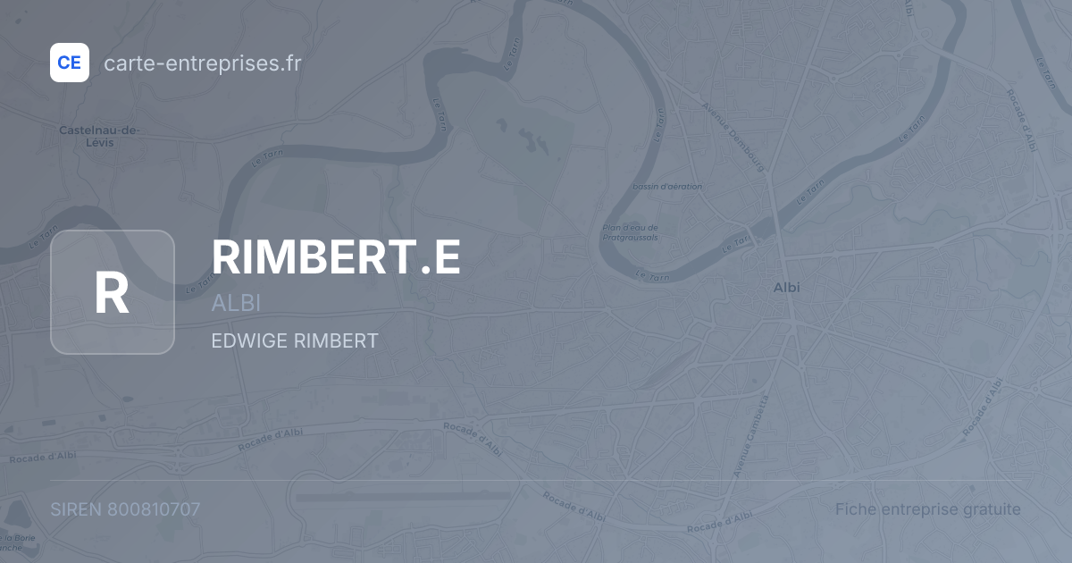 RIMBERT.E — 800810707 — fiche entreprise