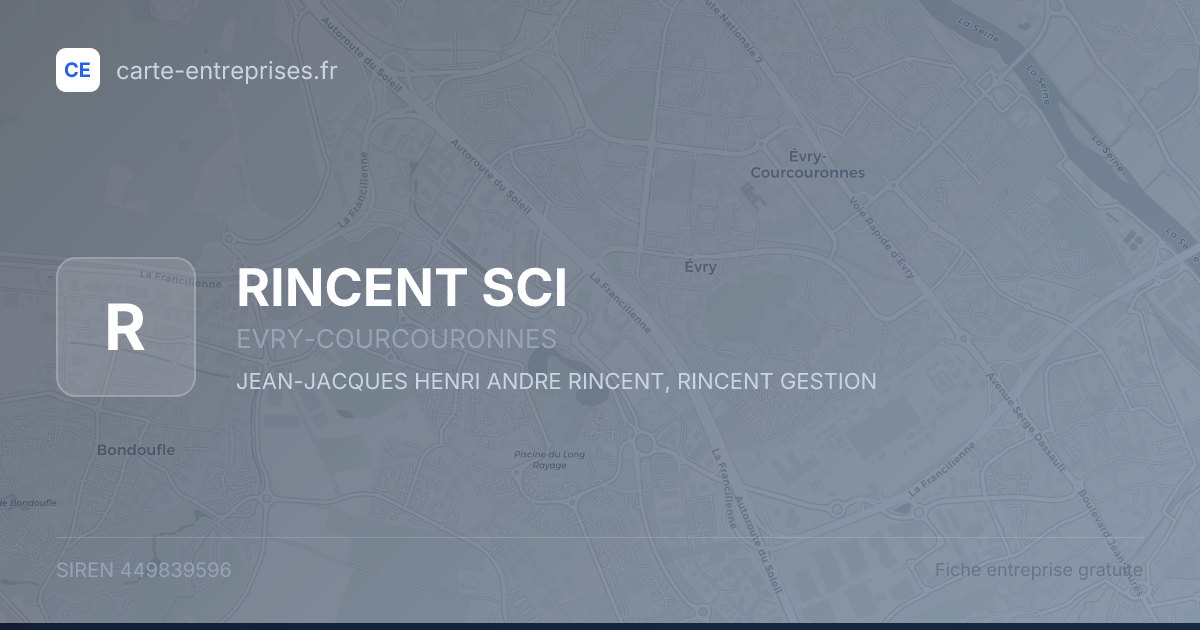 RINCENT SCI — 449839596 — fiche entreprise
