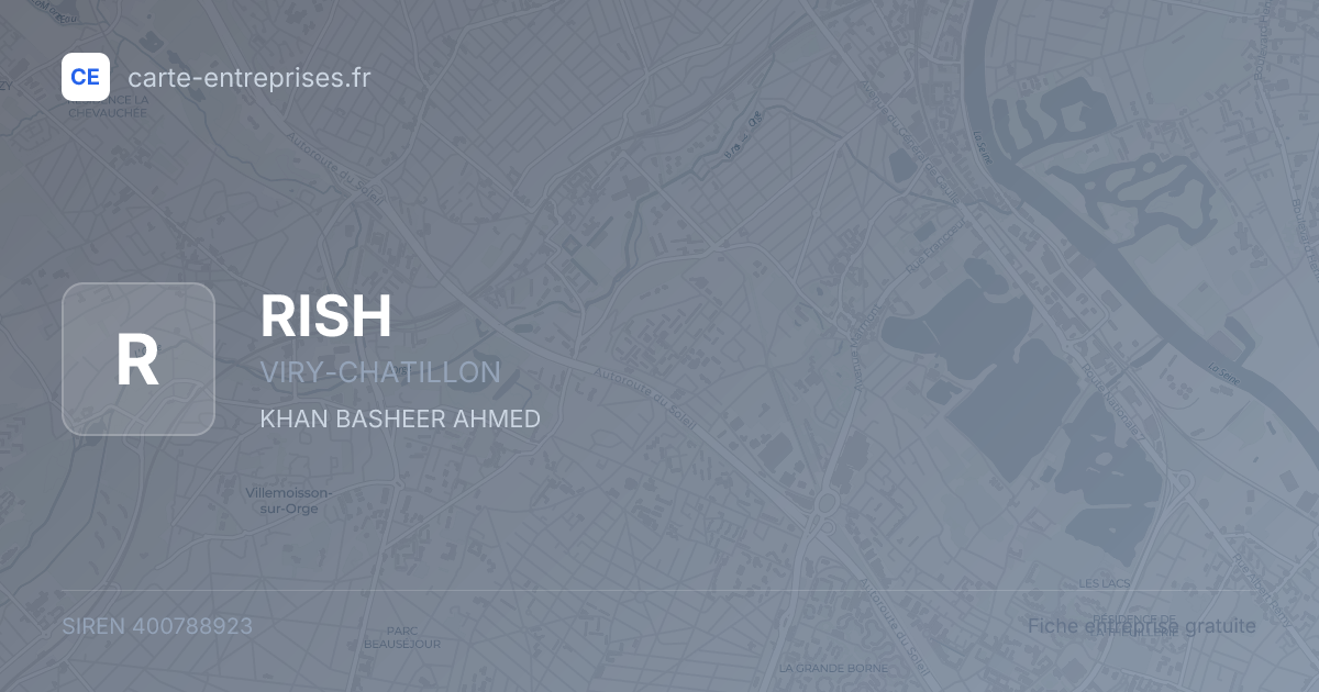 RISH — 400788923 — fiche entreprise