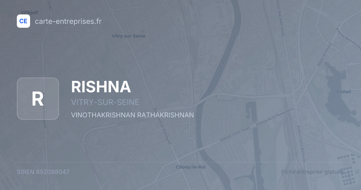 RISHNA — 892098047 — fiche entreprise