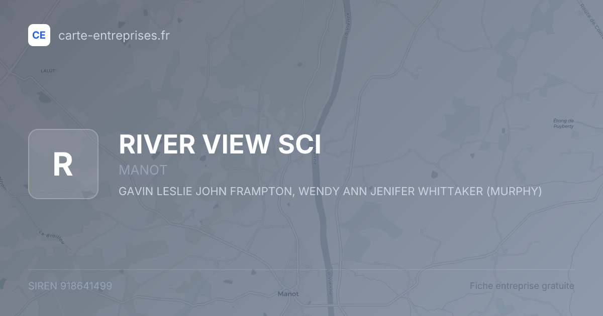 RIVER VIEW SCI — 918641499 — fiche entreprise
