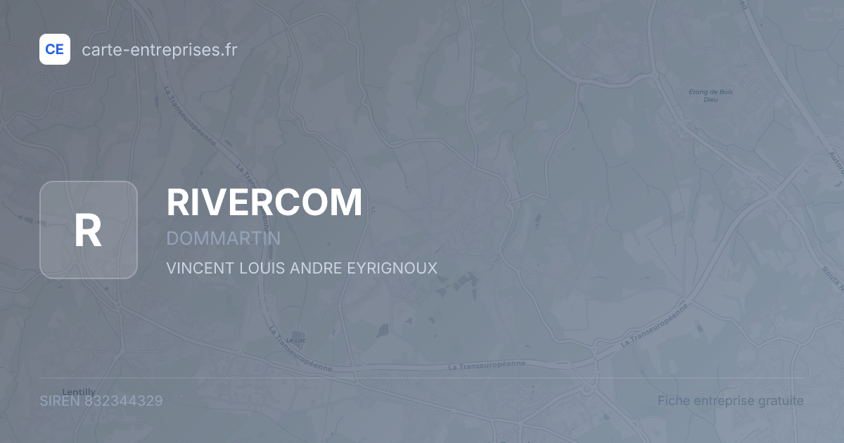 RIVERCOM — 832344329 — fiche entreprise
