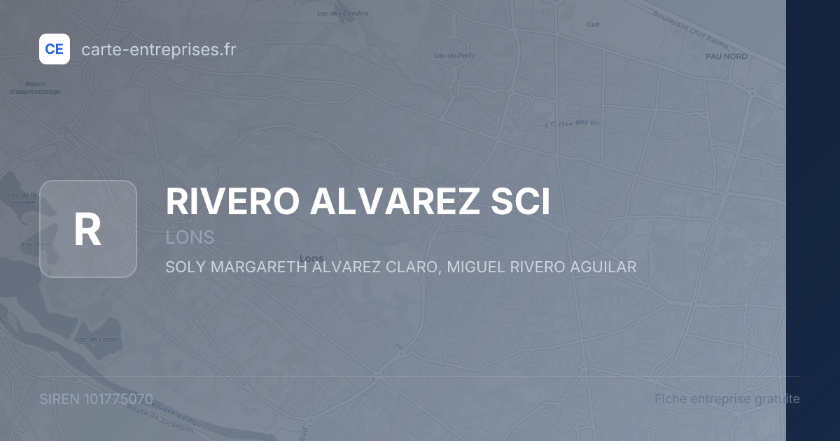 RIVERO ALVAREZ SCI — 101775070 — fiche entreprise