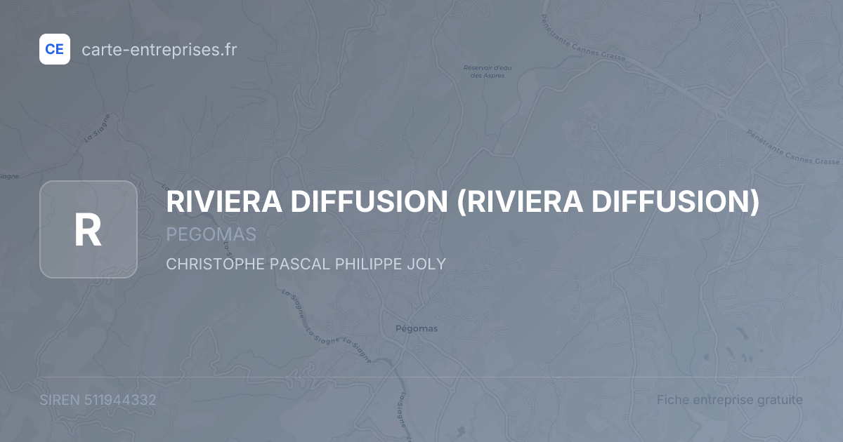 RIVIERA DIFFUSION — 511944332 — fiche entreprise