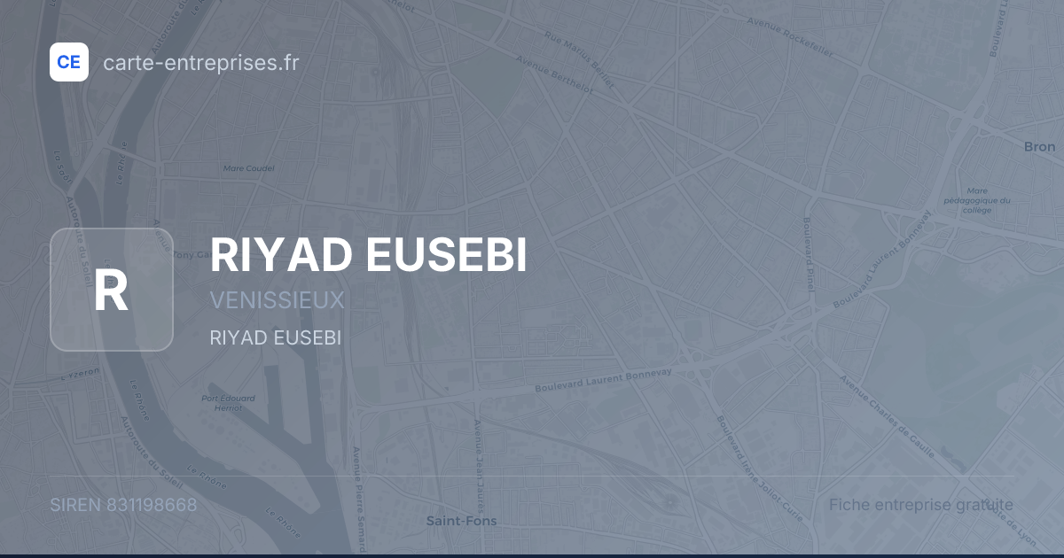 RIYAD EUSEBI — 831198668 — fiche entreprise