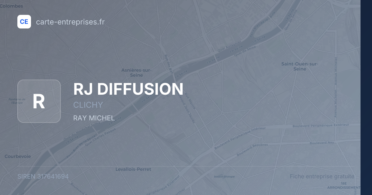 RJ DIFFUSION — 317641694 — fiche entreprise