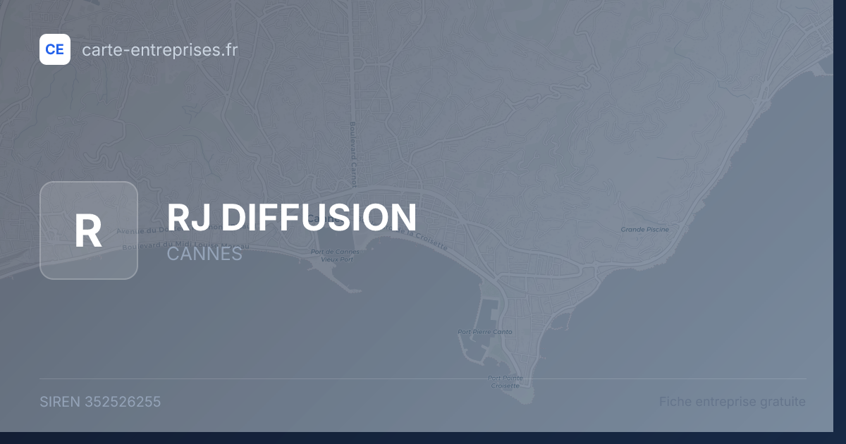 RJ DIFFUSION — 352526255 — fiche entreprise