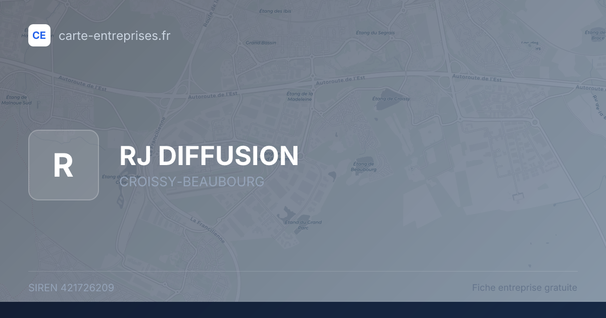 RJ DIFFUSION — 421726209 — fiche entreprise