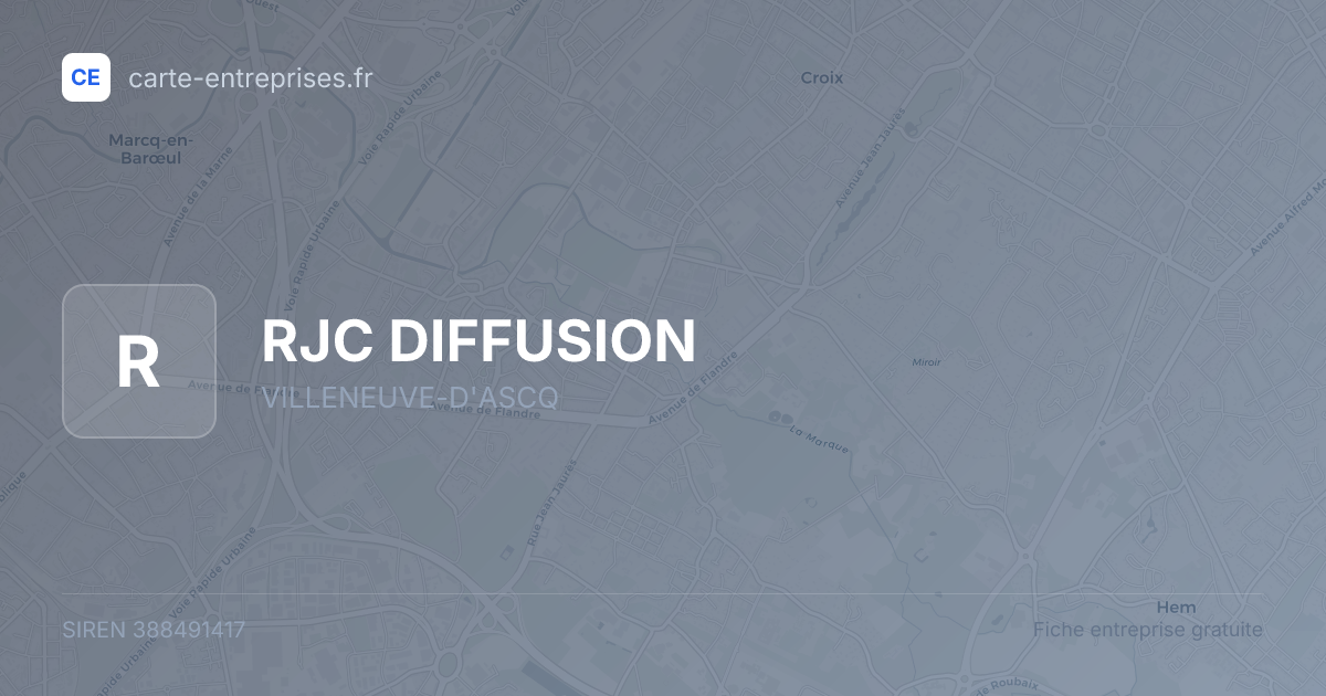 RJC DIFFUSION — 388491417 — fiche entreprise