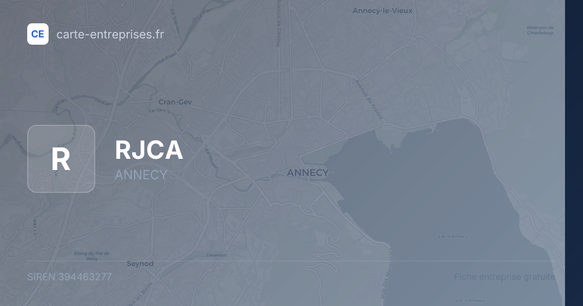 RJCA — 394463277 — fiche entreprise
