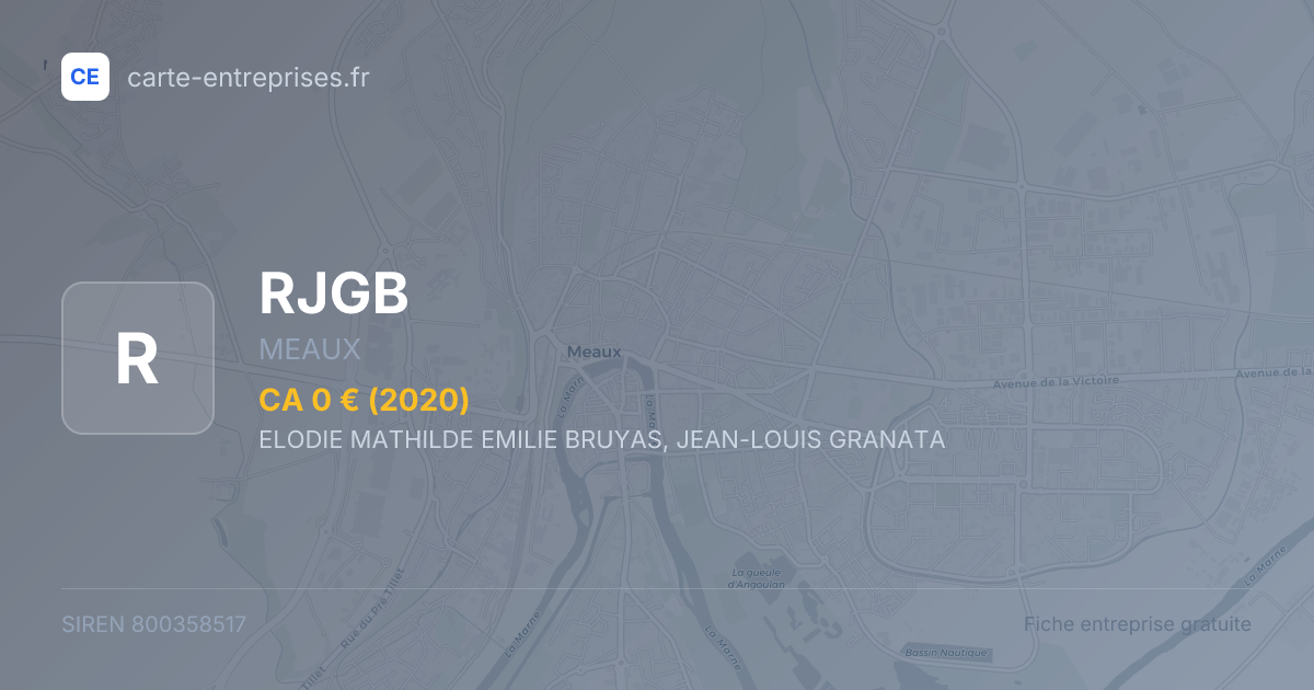 RJGB — 800358517 — fiche entreprise