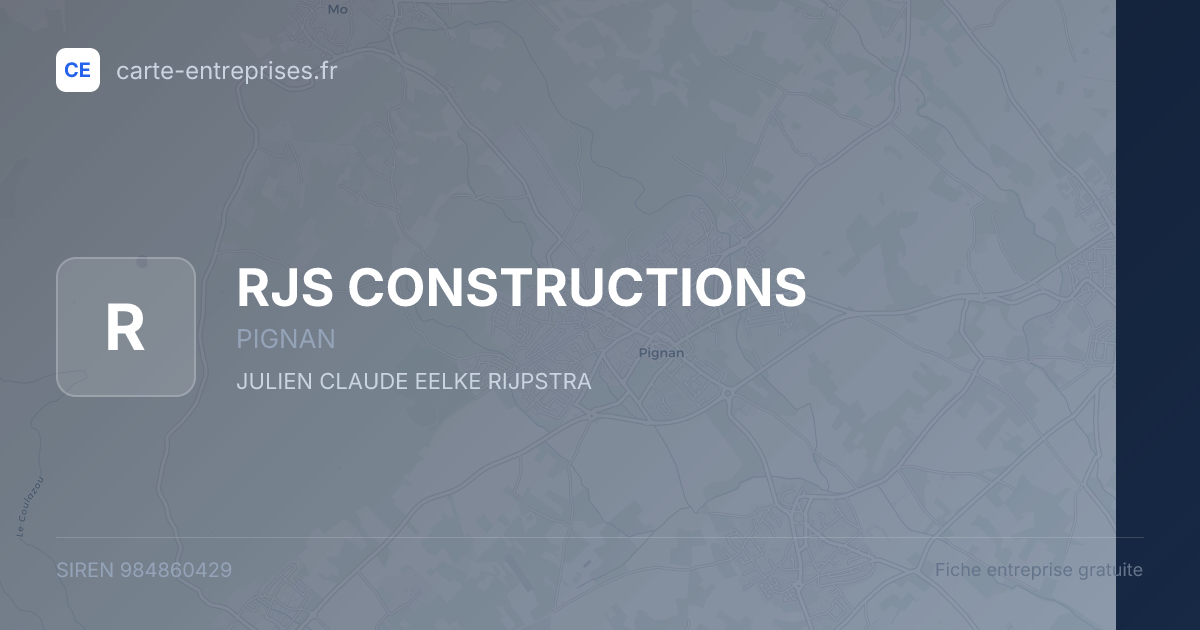 RJS CONSTRUCTIONS — 984860429 — fiche entreprise
