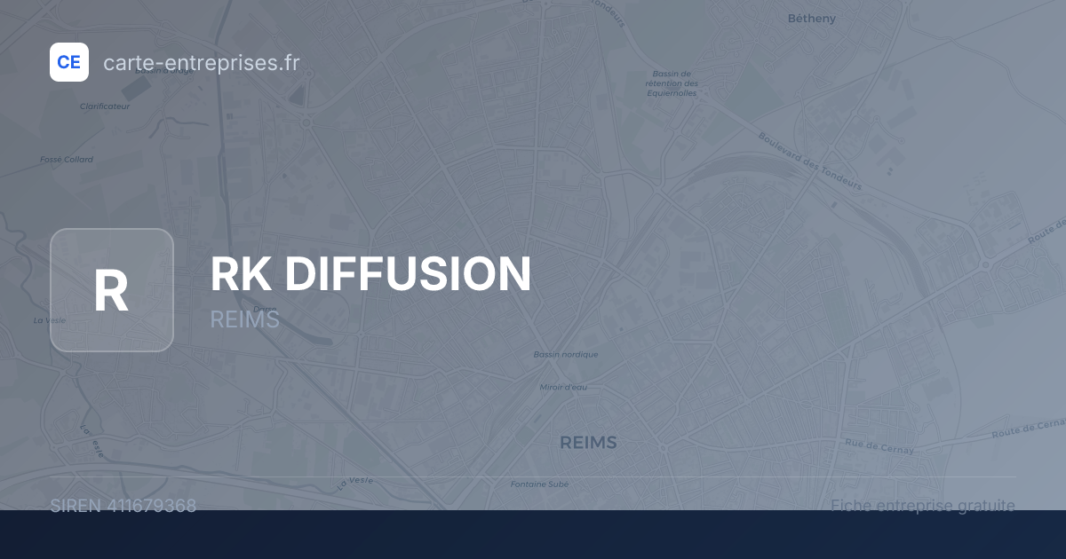 RK DIFFUSION — 411679368 — fiche entreprise