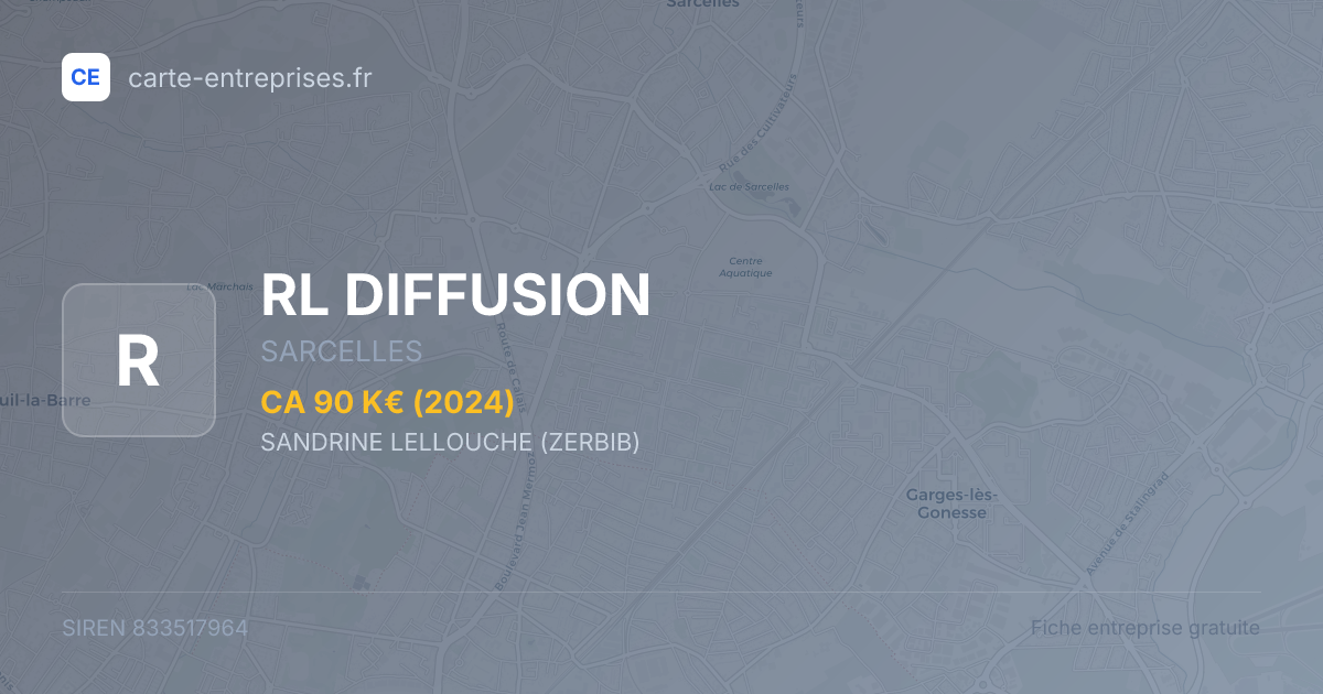 RL DIFFUSION — 833517964 — fiche entreprise
