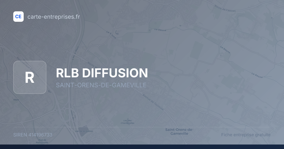 RLB DIFFUSION — 414196733 — fiche entreprise