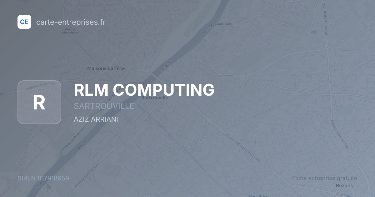 RLM COMPUTING — 817918659 — fiche entreprise