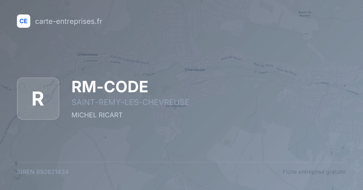 RM-CODE — 892621434 — fiche entreprise
