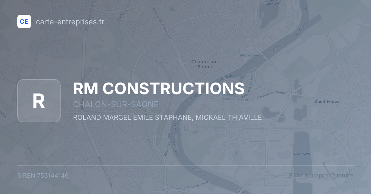 RM CONSTRUCTIONS — 753144146 — fiche entreprise