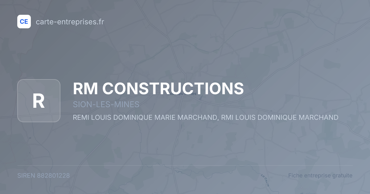 RM CONSTRUCTIONS — 882801228 — fiche entreprise
