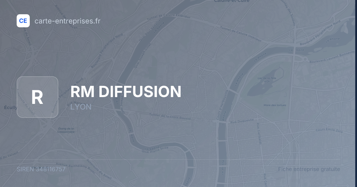 RM DIFFUSION — 348116757 — fiche entreprise