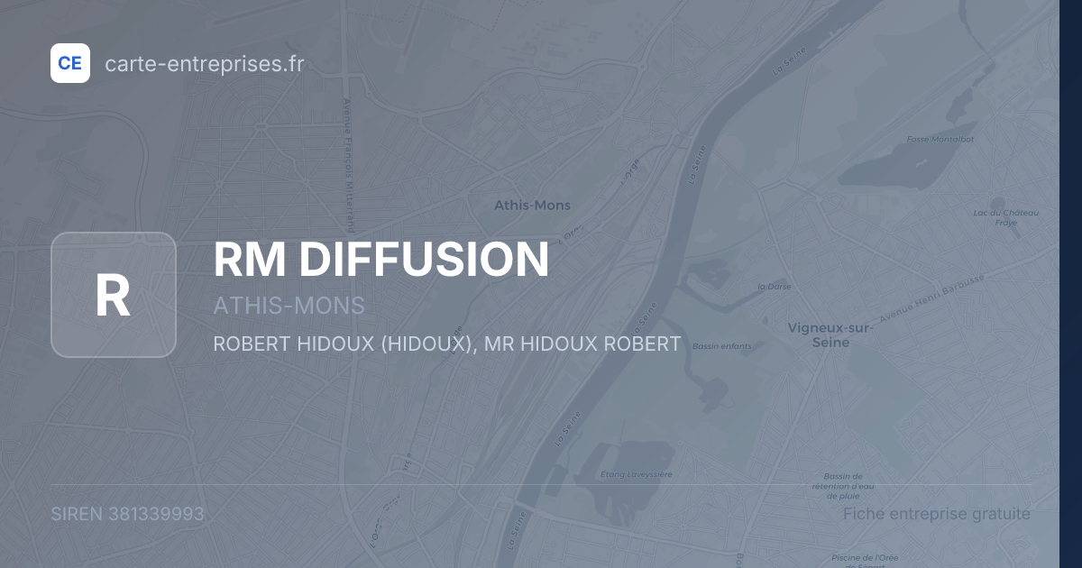 RM DIFFUSION — 381339993 — fiche entreprise