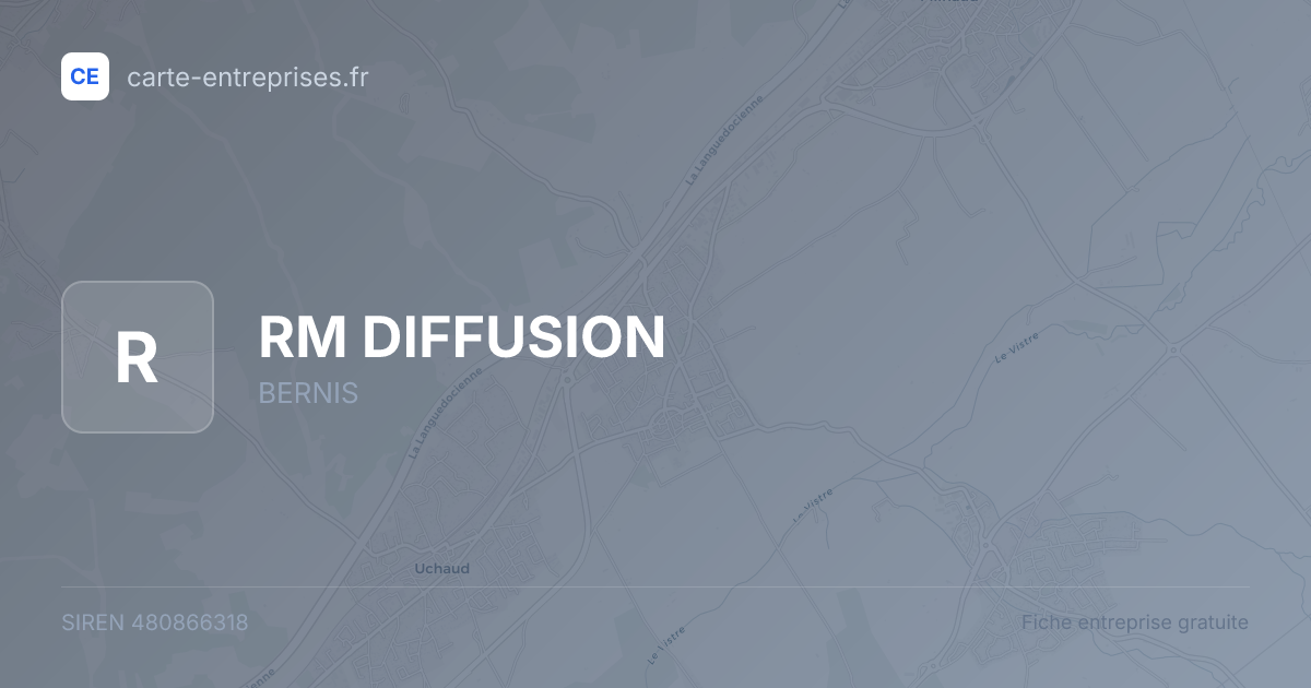 RM DIFFUSION — 480866318 — fiche entreprise
