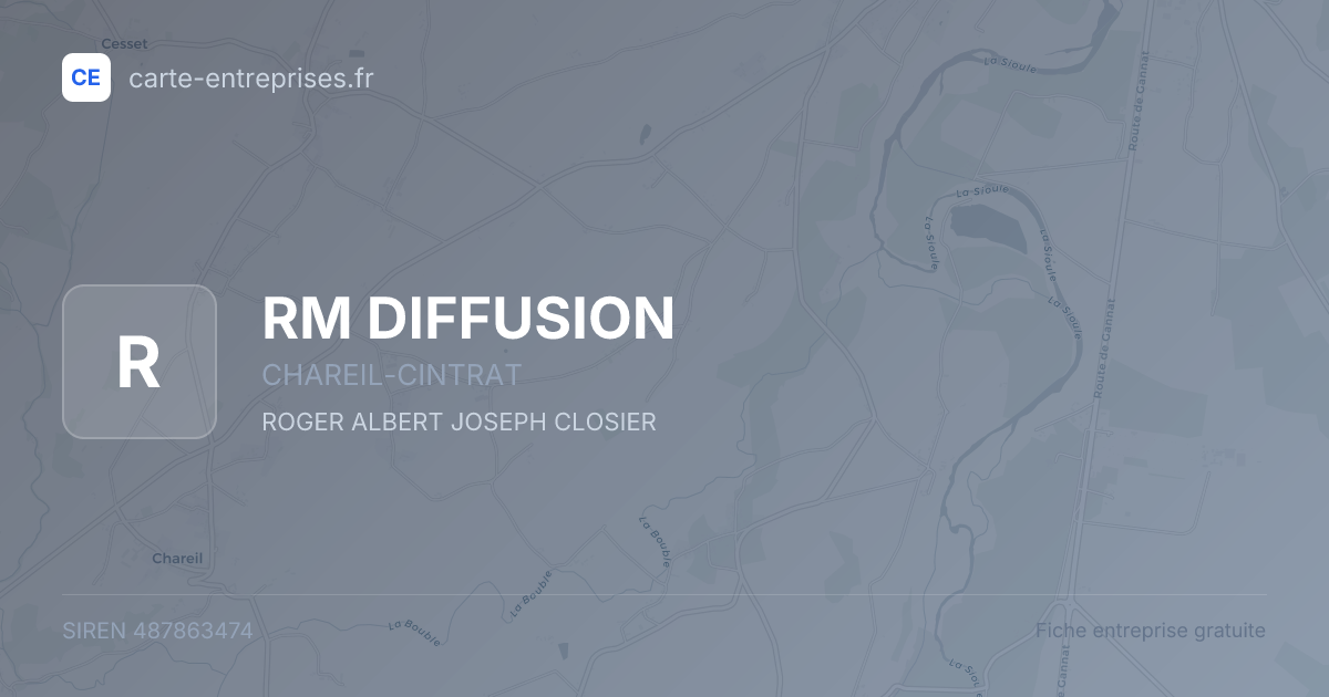 RM DIFFUSION — 487863474 — fiche entreprise