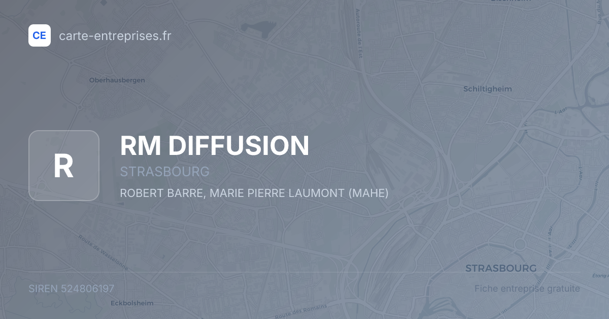 RM DIFFUSION — 524806197 — fiche entreprise