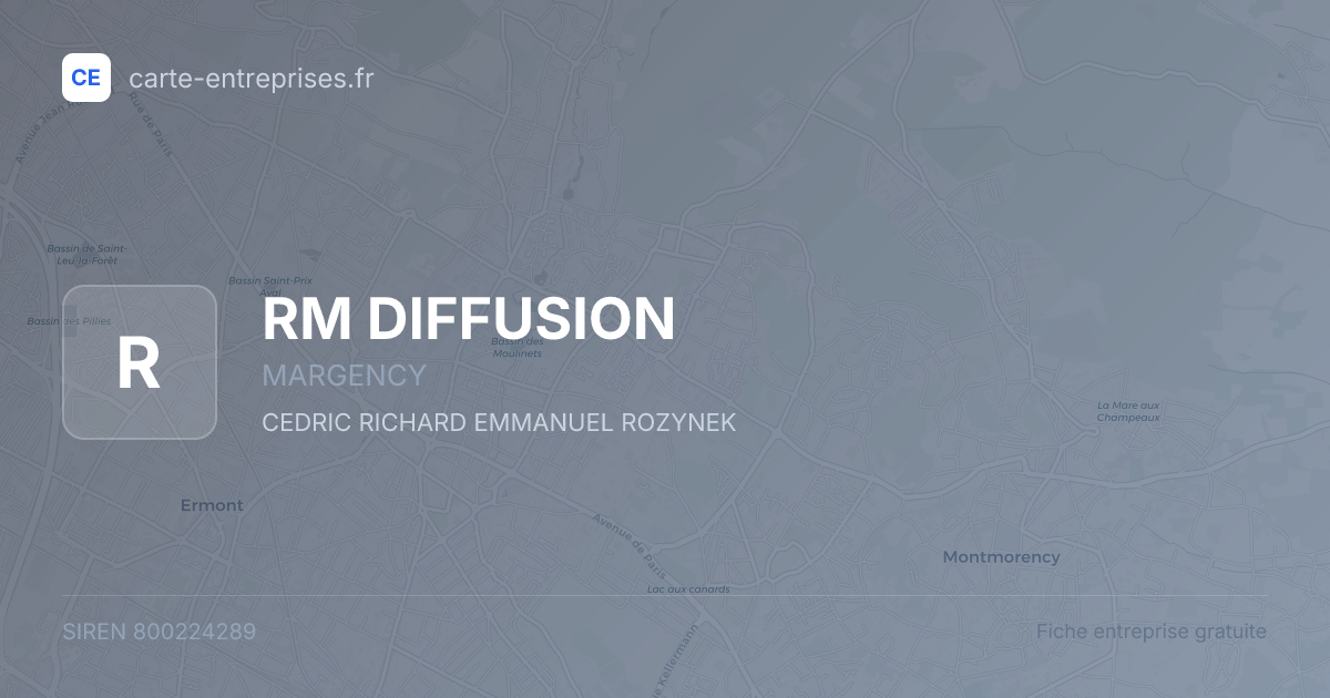 RM DIFFUSION — 800224289 — fiche entreprise
