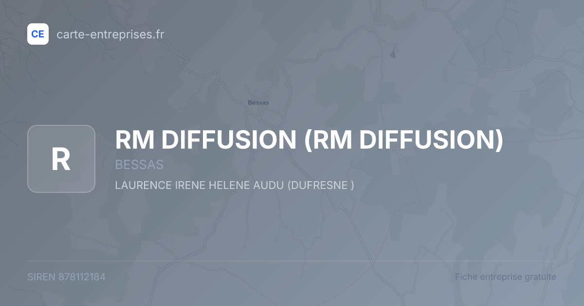 RM DIFFUSION — 878112184 — fiche entreprise