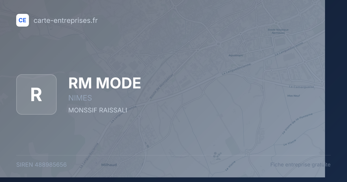 RM MODE — 488985656 — fiche entreprise