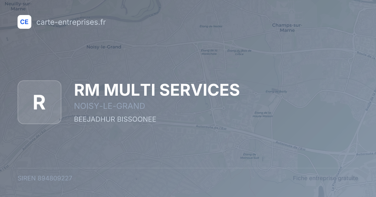 RM MULTI SERVICES — 894809227 — fiche entreprise