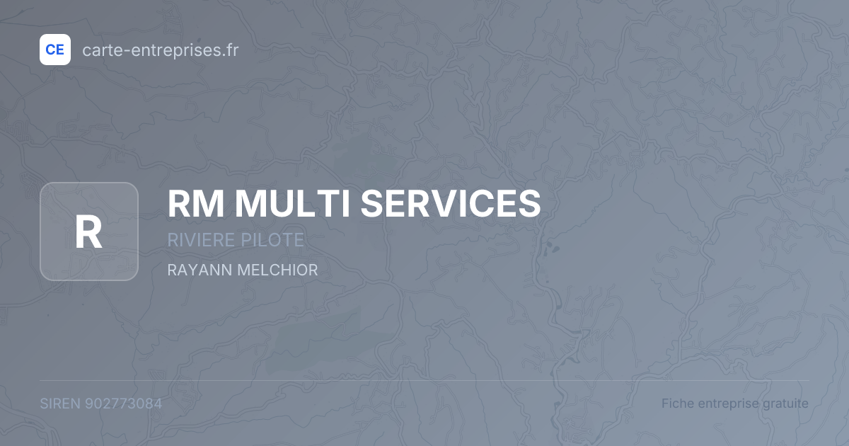 RM MULTI SERVICES — 902773084 — fiche entreprise