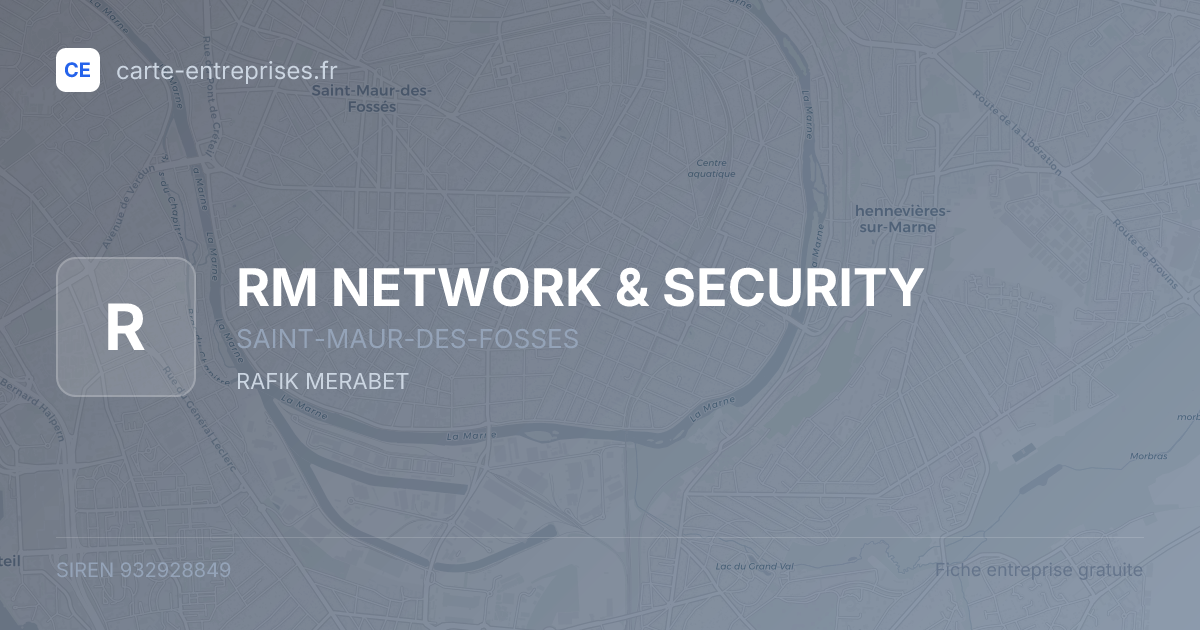 RM NETWORK & SECURITY — 932928849 — fiche entreprise