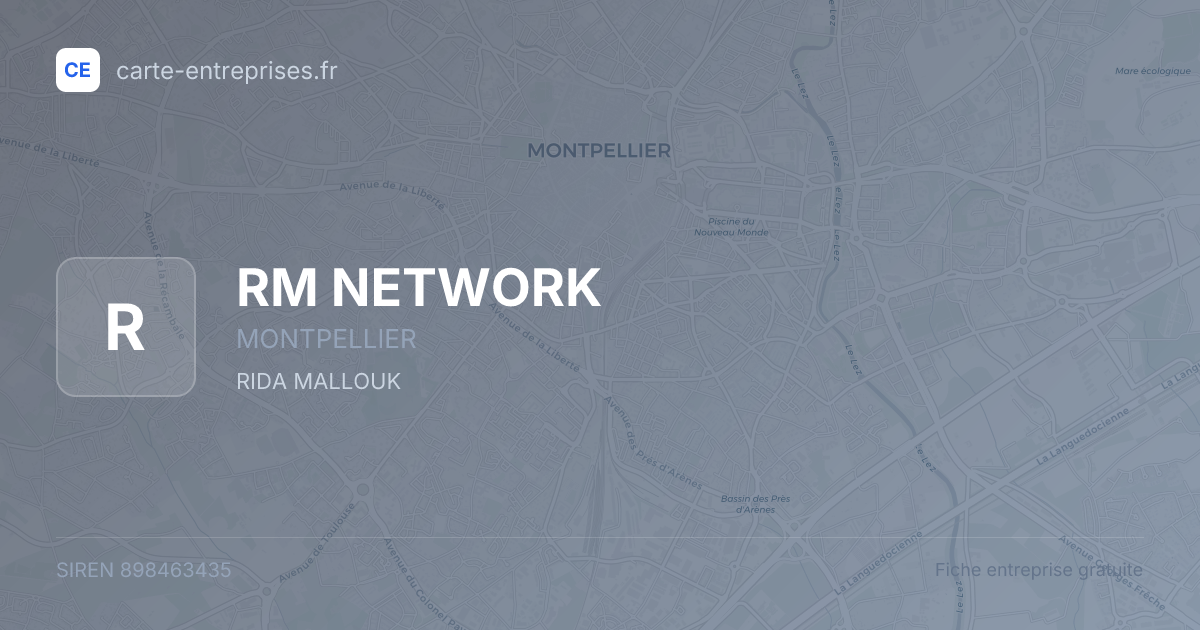 RM NETWORK — 898463435 — fiche entreprise