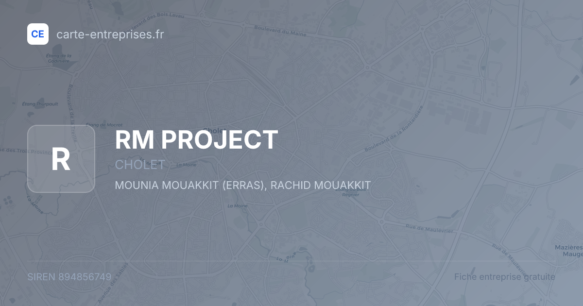 RM PROJECT — 894856749 — fiche entreprise