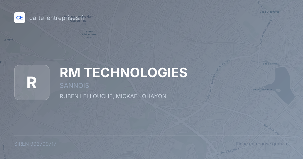 RM TECHNOLOGIES — 992709717 — fiche entreprise