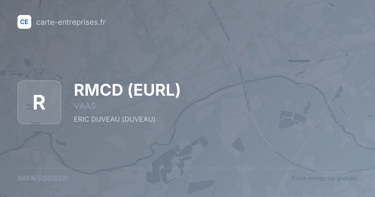 RMCD (EURL) — 515010221 — fiche entreprise