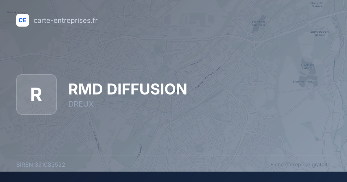 RMD DIFFUSION — 351083522 — fiche entreprise