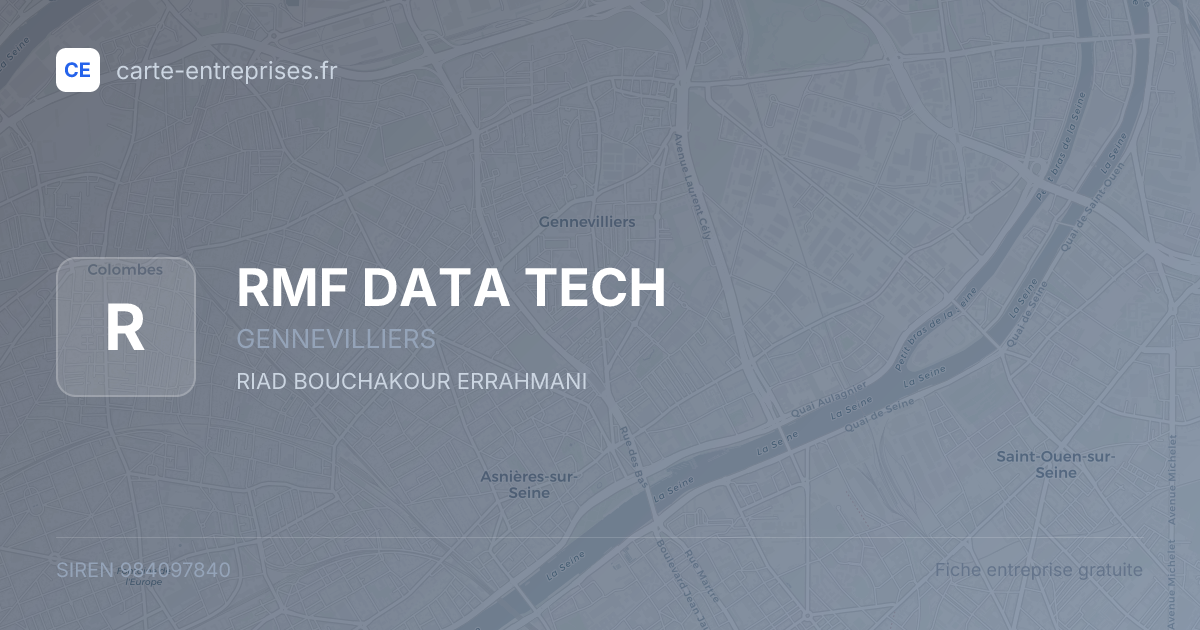 RMF DATA TECH — 984097840 — fiche entreprise