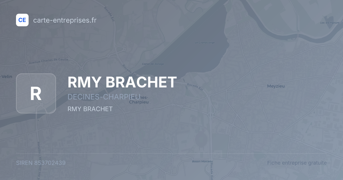 RMY BRACHET — 853702439 — fiche entreprise